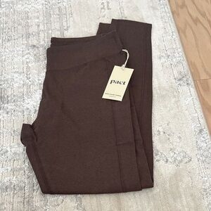 Pact Dark Brown High-Rise Leggings